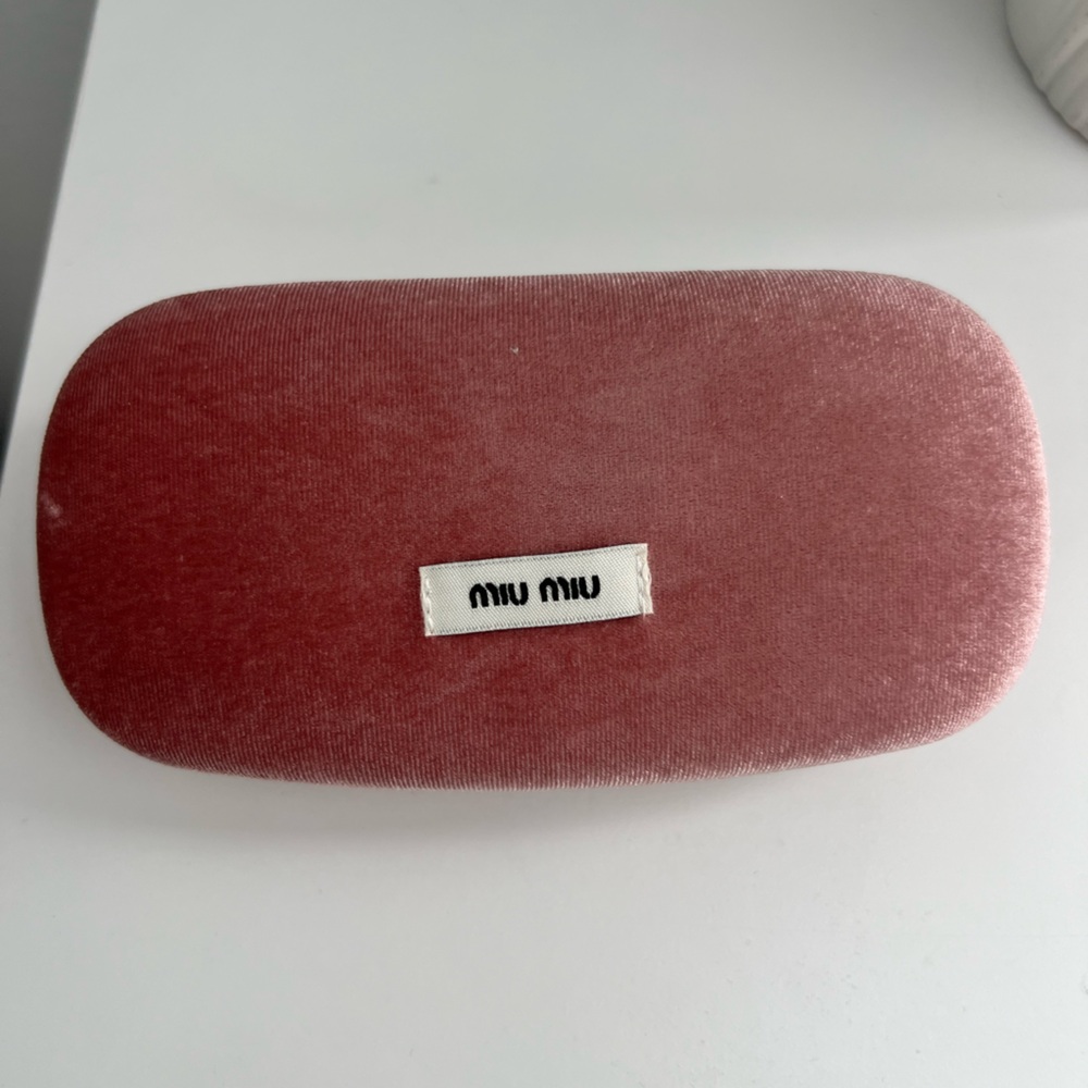 Miu Miu Blush Velvet Eyewear Case